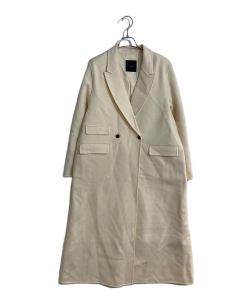 anuans（アニュアンス）anuans (アニュアンス) リバーロングダブルポケットチェスターコート アイボリー サイズ:Mの古着・服飾アイテム