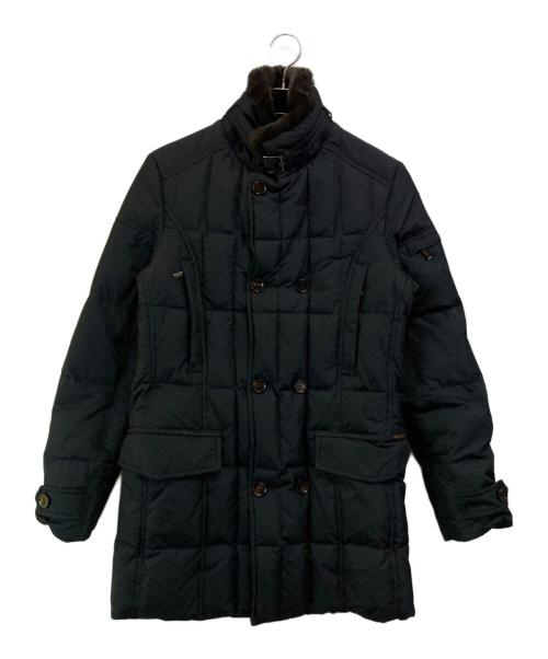 MOORER（ムーレー）MOORER (ムーレー) MORRIS-KM ダブルブレスト ダウンコート ネイビー サイズ:44の古着・服飾アイテム
