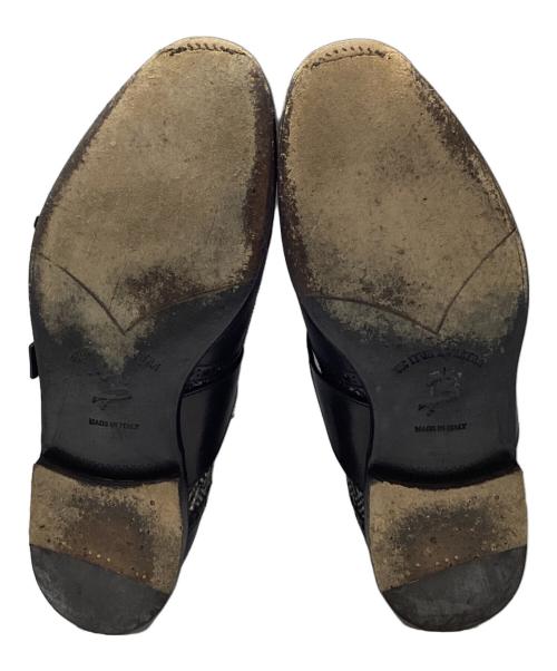 BARBANERA（バルバネッラ）BARBANERA (バルバネッラ) キルトタッセル シングルモンクシューズ ブラック サイズ:6の古着・服飾アイテム