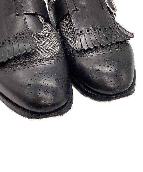 BARBANERA（バルバネッラ）BARBANERA (バルバネッラ) キルトタッセル シングルモンクシューズ ブラック サイズ:6の古着・服飾アイテム
