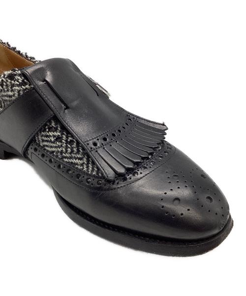 BARBANERA（バルバネッラ）BARBANERA (バルバネッラ) キルトタッセル シングルモンクシューズ ブラック サイズ:6の古着・服飾アイテム