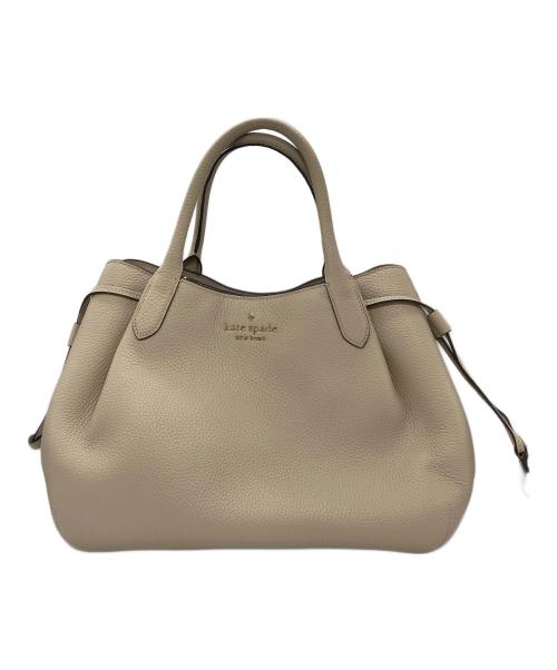 Kate Spade（ケイトスペード）Kate Spade (ケイトスペード) Dumpling Large Satchel/ダンプリングラージサッチェル ベージュの古着・服飾アイテム