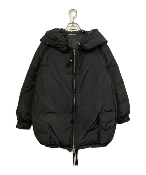 BLENHEIM（ブレンヘイム）BLENHEIM (ブレンヘイム) ルーズフィットミドルダウンコート ブラック サイズ:ＸＳの古着・服飾アイテム