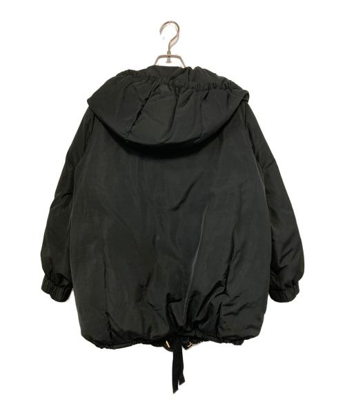 BLENHEIM（ブレンヘイム）BLENHEIM (ブレンヘイム) ルーズフィットミドルダウンコート ブラック サイズ:ＸＳの古着・服飾アイテム