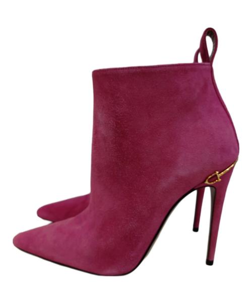 GUCCI（グッチ）GUCCI (グッチ) アンクルブーツ ピンク サイズ:36 1/2の古着・服飾アイテム