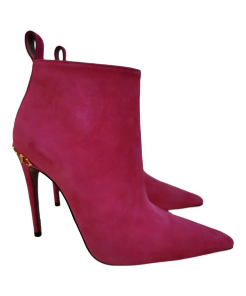 GUCCI（グッチ）GUCCI (グッチ) アンクルブーツ ピンク サイズ:36 1/2の古着・服飾アイテム