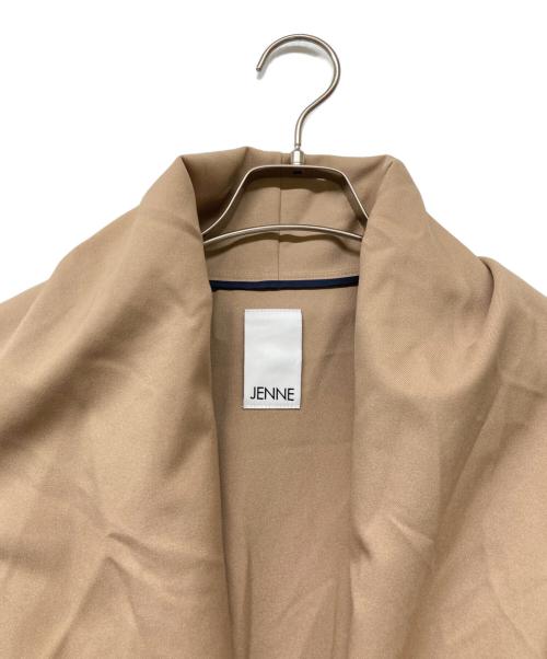 JENNE（ジェンヌ）JENNE (ジェンヌ) ショールカラーオードリーロングジレ ベージュ サイズ:Sの古着・服飾アイテム