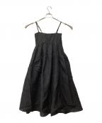 THE PAUSEザポーズ）の古着「ランダムジャガードキャミワンピース」｜ブラック