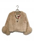 Diagram GRACE CONTINENTALダイアグラム グレースコンチネンタル）の古着「レッキスFOXショートジャケット」｜ベージュ