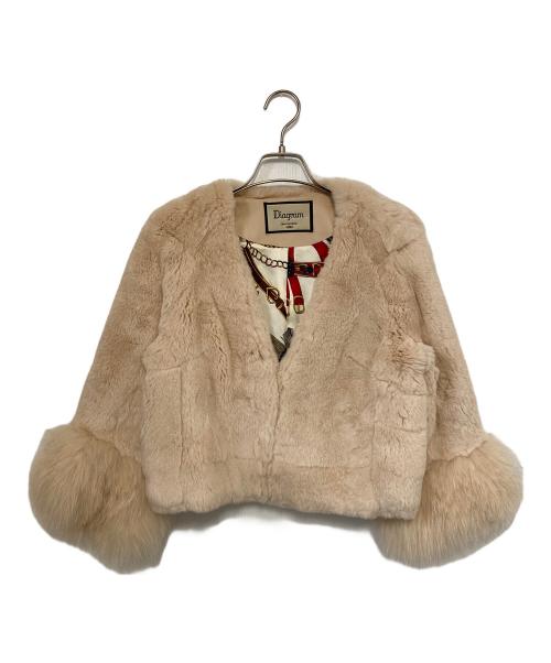 Diagram GRACE CONTINENTAL（ダイアグラム グレースコンチネンタル）Diagram GRACE CONTINENTAL (ダイアグラム グレースコンチネンタル) レッキスFOXショートジャケット ベージュ サイズ:36の古着・服飾アイテム