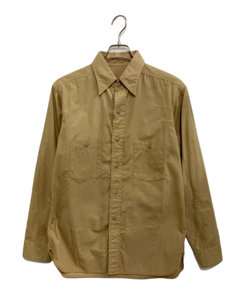 BUTCHER PRODUCTS（ブッチャープロダクツ）BUTCHER PRODUCTS (ブッチャープロダクツ) ワークシャツ ベージュ サイズ:15 1/2の古着・服飾アイテム