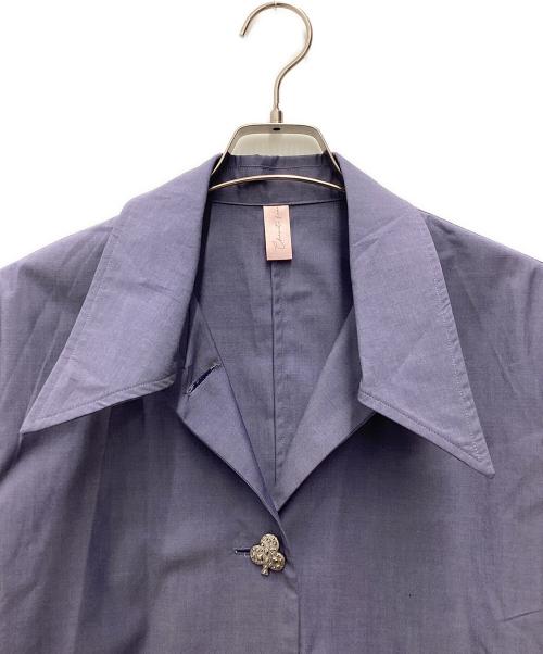 charmante femme（シャルマントファム）Charmante Femme (シャルマントファム) 袖ボリュームシャツ ブルー サイズ:SIZE Freeの古着・服飾アイテム
