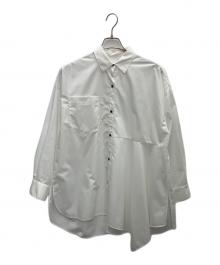 CADUNE（カデュネ）の古着「アシメフレアシャツ」｜ホワイト