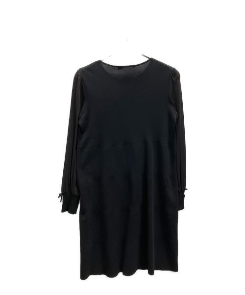 Super Beauty（スーパービューティ）Super Beauty (スーパービューティ) フリルリボンモチーフワンピース ブラック サイズ:40の古着・服飾アイテム