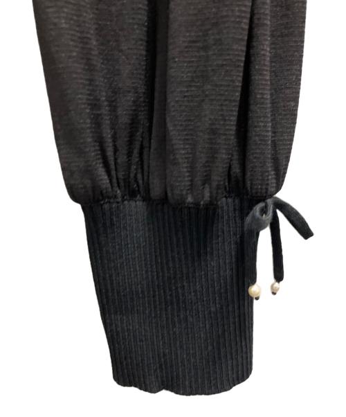 Super Beauty（スーパービューティ）Super Beauty (スーパービューティ) フリルリボンモチーフワンピース ブラック サイズ:40の古着・服飾アイテム