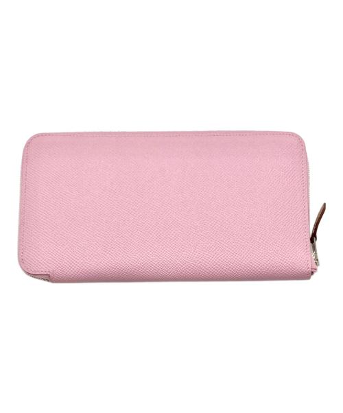 HERMES（エルメス）HERMES (エルメス) アザップロングシルクイン/長財布 ピンクの古着・服飾アイテム