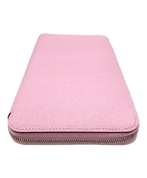 HERMES（エルメス）HERMES (エルメス) アザップロングシルクイン/長財布 ピンクの古着・服飾アイテム