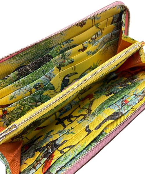 HERMES（エルメス）HERMES (エルメス) アザップロングシルクイン/長財布 ピンクの古着・服飾アイテム