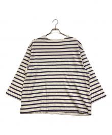 UPCYCLELINO（アップサイクルリノ）の古着「ボーダービックTシャツ」｜ブルー