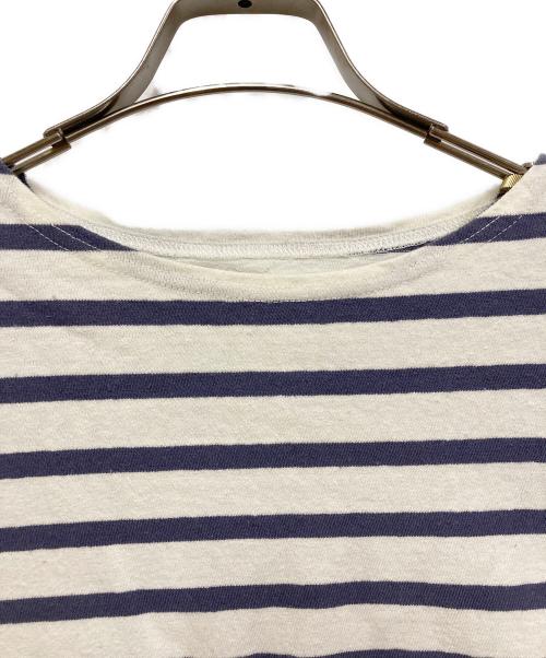 UPCYCLELINO（アップサイクルリノ）UpcycleLino (アップサイクルリノ) ボーダービックTシャツ ブルー サイズ:2の古着・服飾アイテム