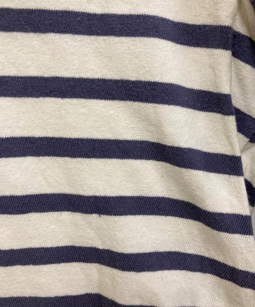 UPCYCLELINO（アップサイクルリノ）UpcycleLino (アップサイクルリノ) ボーダービックTシャツ ブルー サイズ:2の古着・服飾アイテム