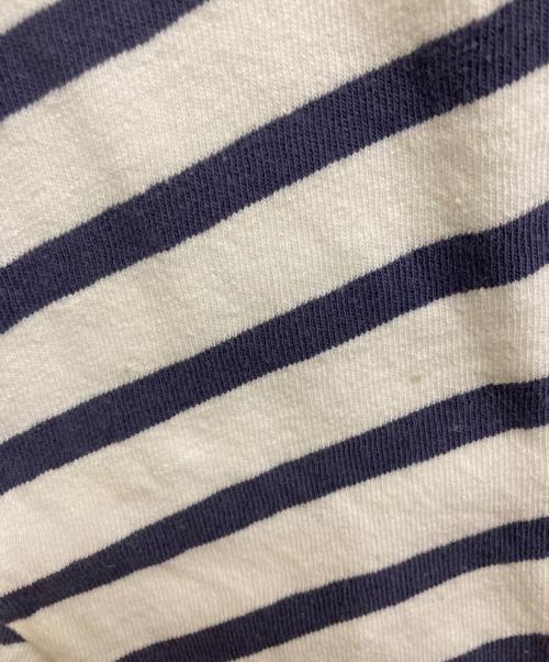 UPCYCLELINO（アップサイクルリノ）UpcycleLino (アップサイクルリノ) ボーダービックTシャツ ブルー サイズ:2の古着・服飾アイテム