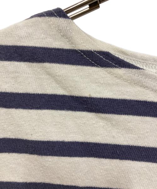 UPCYCLELINO（アップサイクルリノ）UpcycleLino (アップサイクルリノ) ボーダービックTシャツ ブルー サイズ:2の古着・服飾アイテム