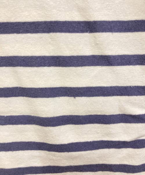 UPCYCLELINO（アップサイクルリノ）UpcycleLino (アップサイクルリノ) ボーダービックTシャツ ブルー サイズ:2の古着・服飾アイテム