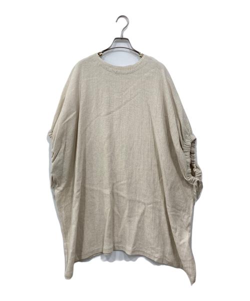 かぐれ（カグレ）かぐれ (カグレ) ギャザースリーブチュニック アイボリー サイズ:Freeの古着・服飾アイテム