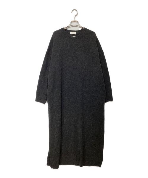 KAGURE（カグレ）KAGURE (カグレ) クルーネックニットワンピース チャコールグレー サイズ:1の古着・服飾アイテム