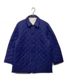 LAVENHAM×L'ECHOPPE（ラベンハム×レショップ）の古着「別注 リバーシブルキルティングジャケット」｜ブルー×ホワイト