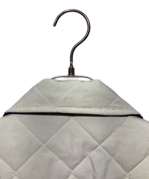 LAVENHAM（ラベンハム）LAVENHAM (ラベンハム) L'ECHOPPE (レショップ) 別注 リバーシブルキルティングジャケット ブルー×ホワイト サイズ:Lの古着・服飾アイテム