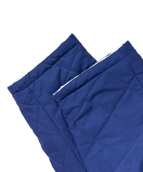 LAVENHAM（ラベンハム）LAVENHAM (ラベンハム) L'ECHOPPE (レショップ) 別注 リバーシブルキルティングジャケット ブルー×ホワイト サイズ:Lの古着・服飾アイテム