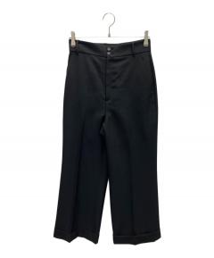 中古・古着通販】GUCCI (グッチ) フレアスラックス ブラック サイズ:38