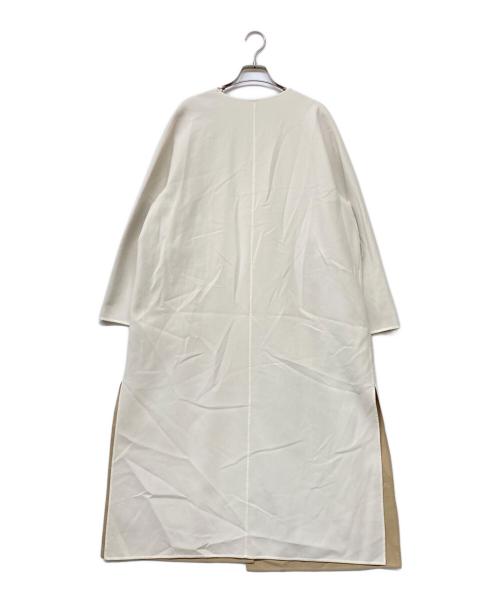 ANAYI（アナイ）ANAYI (アナイ) カラーリバーノーカラーコート アイボリー サイズ:38の古着・服飾アイテム