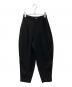 ENFOLD（エンフォルド）の古着「WASHABLE CARROT PANTS」｜ブラック