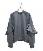ENFOLD×KEITA MARUYAMAエンフォルド×ケイタマルヤマ）の古着「ラッフルスリーブプルオーバー」｜グレー