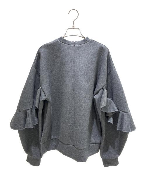 ENFOLD（エンフォルド）ENFOLD (エンフォルド) KEITA MARUYAMA (ケイタマルヤマ) ラッフルスリーブプルオーバー グレー サイズ:38の古着・服飾アイテム