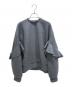 ENFOLD（エンフォルド）の古着「ラッフルスリーブプルオーバー」｜グレー