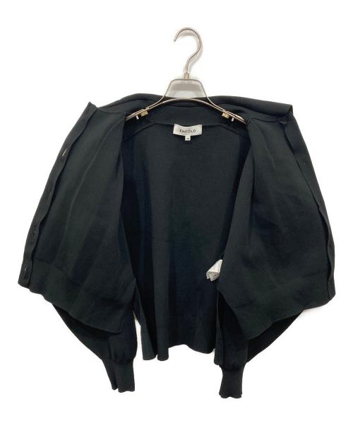 ENFOLD（エンフォルド）ENFOLD (エンフォルド) タックカーディガン ブラック サイズ:38の古着・服飾アイテム