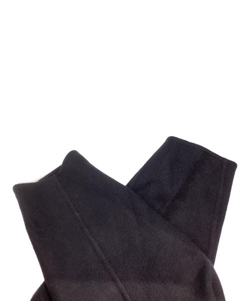 BALLSEY（ボールジィ）BALLSEY (ボールジィ) プレミアムウールリバー ノーカラーコート ネイビー サイズ:36の古着・服飾アイテム
