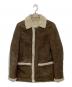 COVERT（コヴェルト）の古着「MOUTON HALF COAT GM2021-L077」｜ブラウン