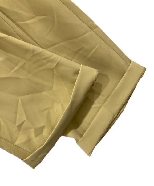 H BEAUTY&YOUTH（エイチ ビューティー&ユース）H BEAUTY&YOUTH (エイチ ビューティー&ユース) ダブルクロスワイドパンツ イエロー サイズ:Sの古着・服飾アイテム