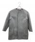 DRAWER（ドゥロワー）の古着「メルトンノーカラーコート」｜グレー