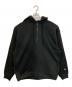 Champion（チャンピオン）の古着「フリース ハーフ ジップ フーディー」｜チャコールグレー