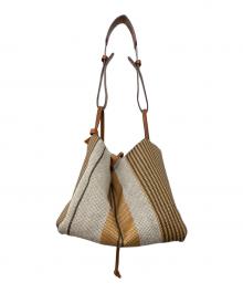 mica della valle（ミカ デラ ヴァッレ）の古着「nuvola piccola 2way bag」｜アイボリー×ブラウン