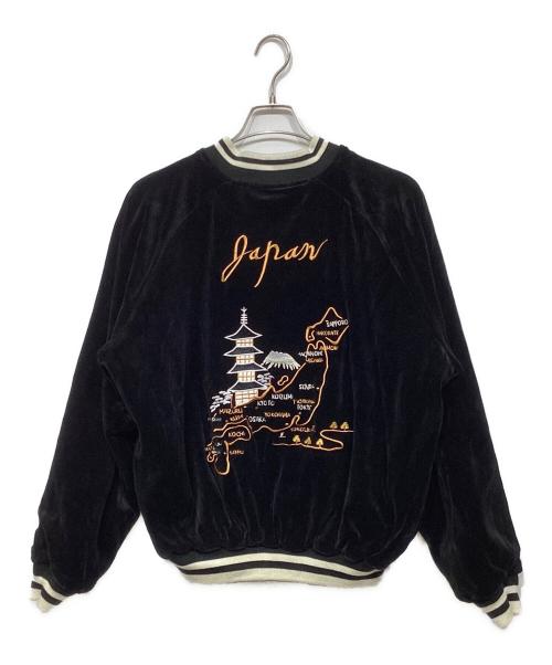 ALPHA（アルファ）ALPHA (アルファ) リバーシブルスーベニアジャケット　TA0717-042 ブルー×ブラック サイズ:Lの古着・服飾アイテム