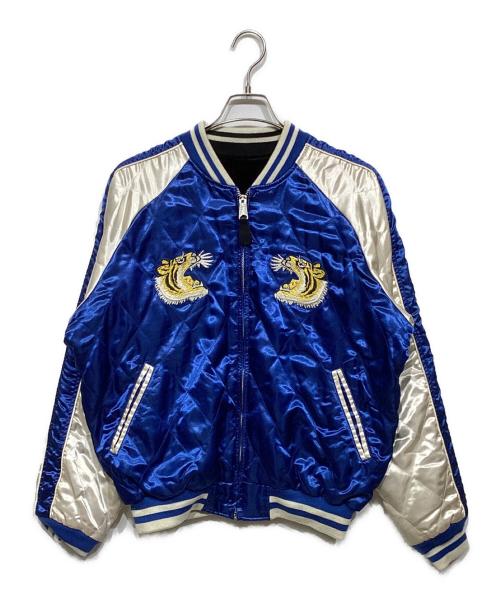 ALPHA（アルファ）ALPHA (アルファ) リバーシブルスーベニアジャケット　TA0717-042 ブルー×ブラック サイズ:Lの古着・服飾アイテム