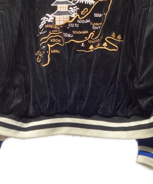 ALPHA（アルファ）ALPHA (アルファ) リバーシブルスーベニアジャケット　TA0717-042 ブルー×ブラック サイズ:Lの古着・服飾アイテム