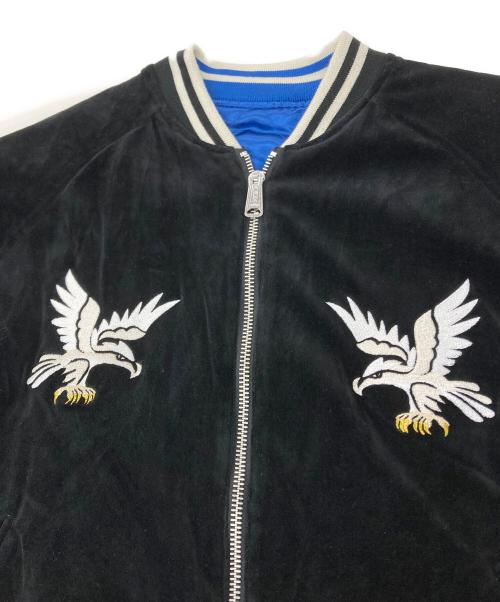 ALPHA（アルファ）ALPHA (アルファ) リバーシブルスーベニアジャケット　TA0717-042 ブルー×ブラック サイズ:Lの古着・服飾アイテム